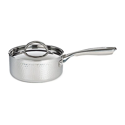 BergHOFF Hammered Covered 2-pc. Stainless Steel Sauce Pan