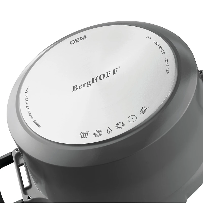 BergHOFF Stone 11" Covered Non-Stick Saute Pan