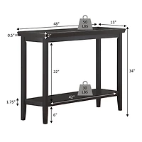 Convenience Concepts Ledgewood Console Table