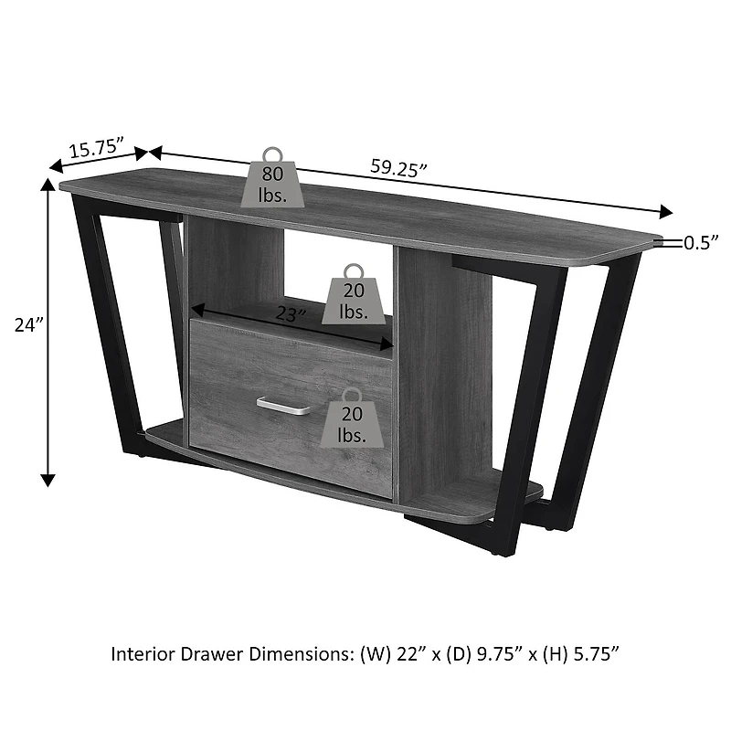Convenience Concepts Graystone TV Stand