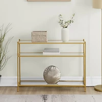 Convenience Concepts Royal Crest Glass Console Table