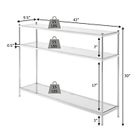 Convenience Concepts Royal Crest Glass Console Table
