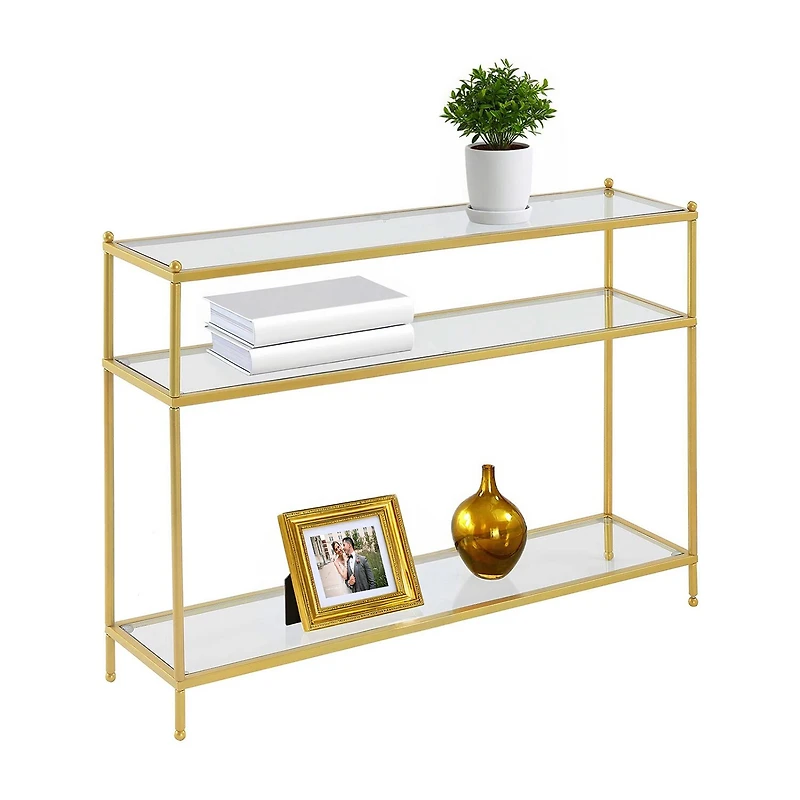 Convenience Concepts Royal Crest Glass Console Table