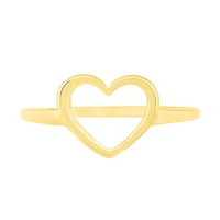 Womens 9mm 10K Gold Heart Band
