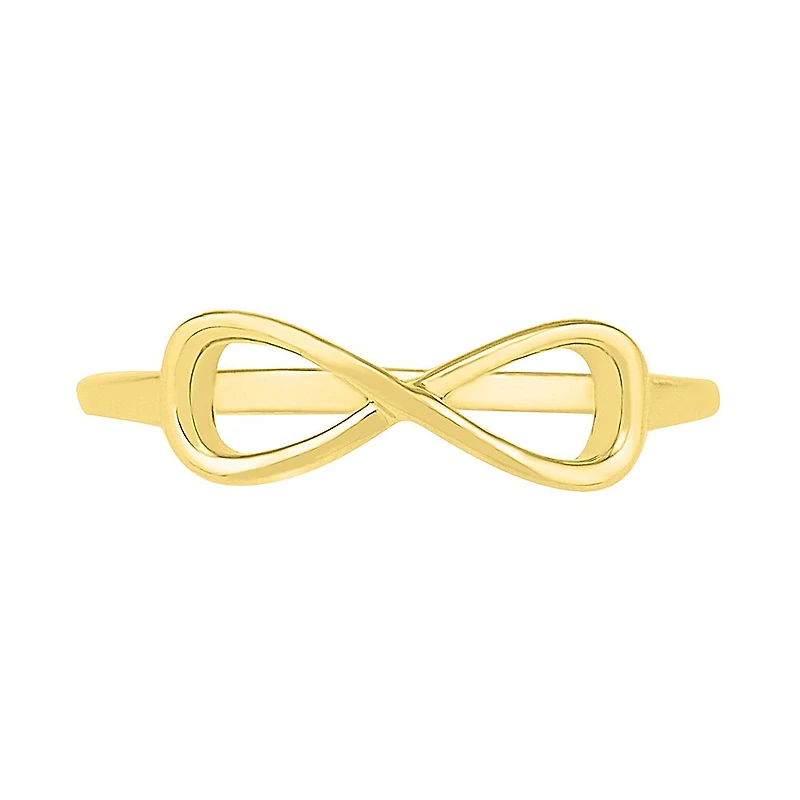 Womens 5MM 10K Gold Infinity Band