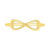 Womens 5MM 10K Gold Infinity Band