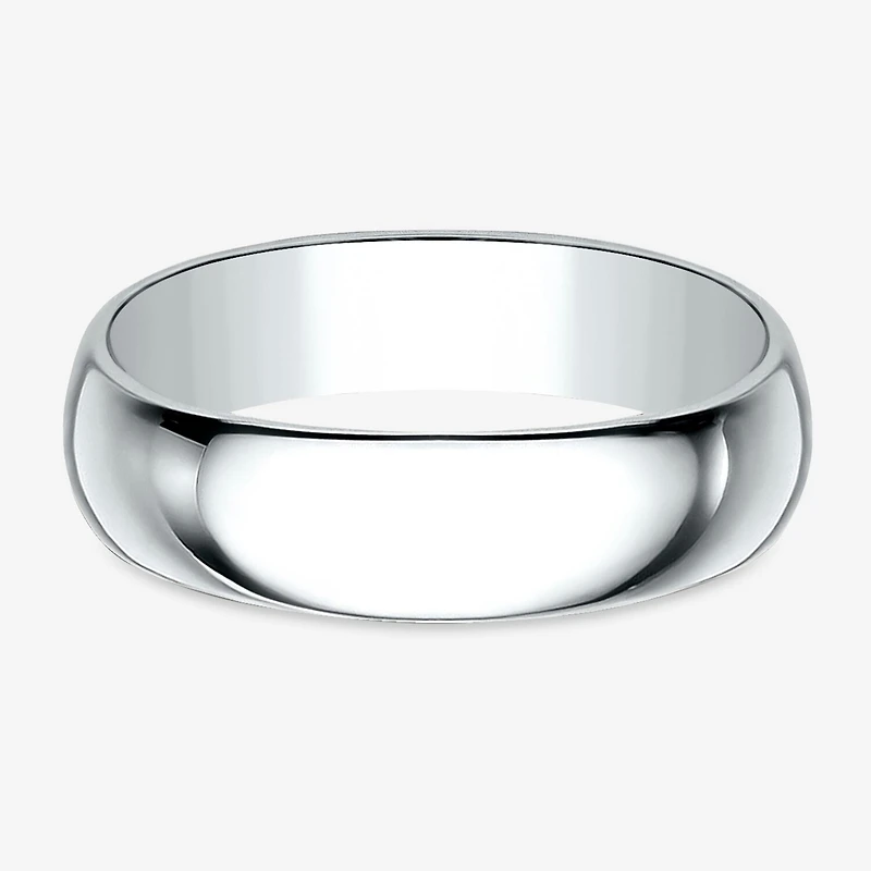 Mens 6mm 10K Gold Wedding Band
