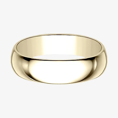 Mens 6mm 10K Gold Wedding Band