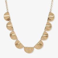 A.N.A Gold Tone Womens 16 Inch Collar Necklace