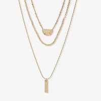 a.n.a Gold Tone Womens 24 Inch Strand Necklace