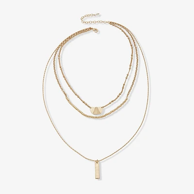 a.n.a Gold Tone Womens 24 Inch Strand Necklace