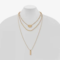 a.n.a Gold Tone Womens 24 Inch Strand Necklace