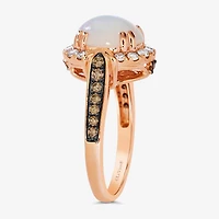 Le Vian® Grand Sample Sale™ Ring featuring 1  1/5 CT. Neopolitan Opal™ 1/4 Chocolate Diamonds® 1/3 Nude Diamonds™ set 14K Strawberry Gold®