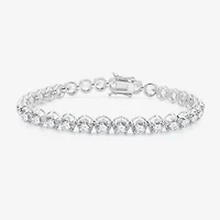(G / Si1-Si2) Womens 12 Ct.T.W. Lab Grown White Diamond 14K Gold 7.25 Inch Tennis Bracelet