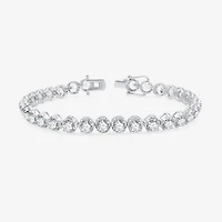 (G / Si1-Si2) Womens 12 Ct.T.W. Lab Grown White Diamond 14K Gold 7.25 Inch Tennis Bracelet