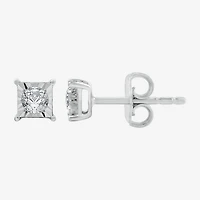 (G / Si1-Si2) 1/5 CT. Lab Grown White Diamond Sterling Silver 4.7mm Stud Earrings