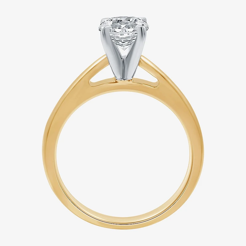 I Said Yes (G / Si1-Si2) Womens 1 1/4 CT. T.W. Lab Grown White Diamond Sterling Silver Round Solitaire Bridal Set
