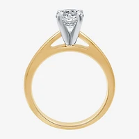 I Said Yes (G / Si1-Si2) Womens 1 1/4 CT. T.W. Lab Grown White Diamond Sterling Silver Round Solitaire Bridal Set