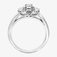 Love Lives Forever (G / Si1-Si2) Womens 1 CT. T.W. Lab Grown White Diamond 10K Gold 3-Stone Engagement Ring