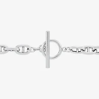 Made in Italy Womens Sterling Silver 7.5 Inch Link Bracelet