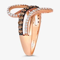 Le Vian Chocolatier® Ring featuring 3/8 CT. Chocolate Diamonds® 1/4 Vanilla Diamonds®set 14K Strawberry Gold®