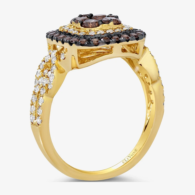 Le Vian® Ring featuring 3/4 CT. Chocolate Diamonds® 1 3/8 Nude Diamonds™ set 14K Strawberry or Honey Gold®