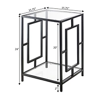 Convenience Concepts Town Square Metal End Table