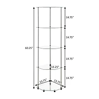 Convenience Concepts Desing2go 4-Shelf Standard Bookshelf