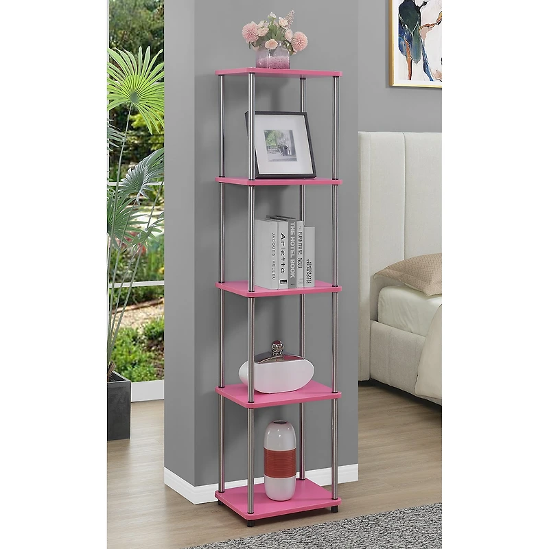 Convenience Concepts Desing2go 4-Shelf Standard Bookshelf