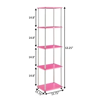 Convenience Concepts Desing2go 4-Shelf Standard Bookshelf