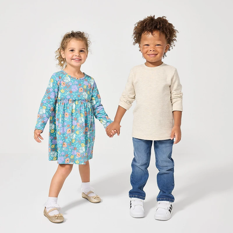 Okie Dokie Toddler & Little Boys Adjustable Waist Straight Leg Jean