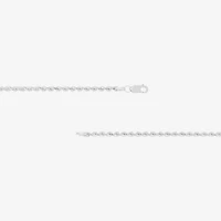 14K White Gold 18 - 30 Inch Semisolid Rope Chain Necklace