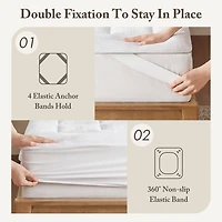 Madison Park Cloud Soft Plush Waterproof Quilted Mattress Pad