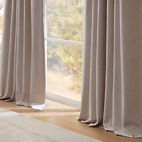 Madison Park Karien Sound Blocking Rod Pocket Back Tab 100% Blackout Set of 2 Curtain Panel