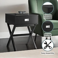 Convenience Concepts Designs2go Living Room Collection Storage 1-Drawer End Table