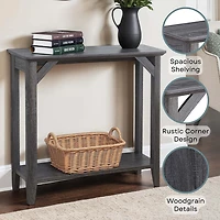 Winston Hall Table with Shelf