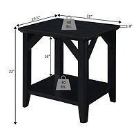 Convenience Concepts Winston Living Room Collection Storage Console Table