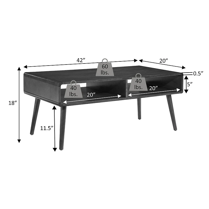 Convenience Concepts Napa Living Room Collection Coffee Table