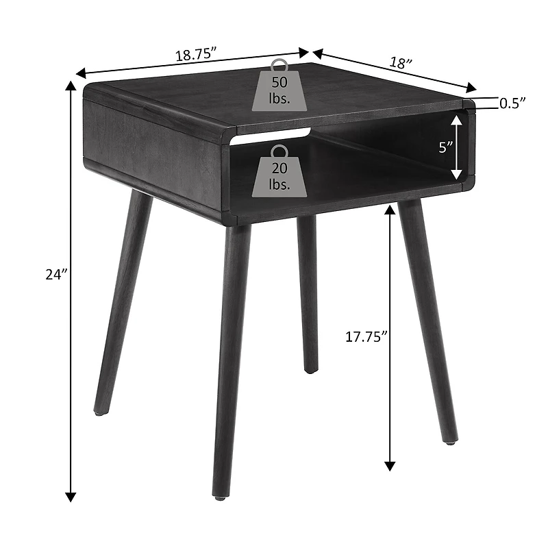 Napa End Table with Shelf