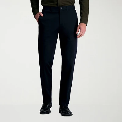 Haggar Wrinkle Free Performance Khaki Mens Straight Fit Flat Front Pant
