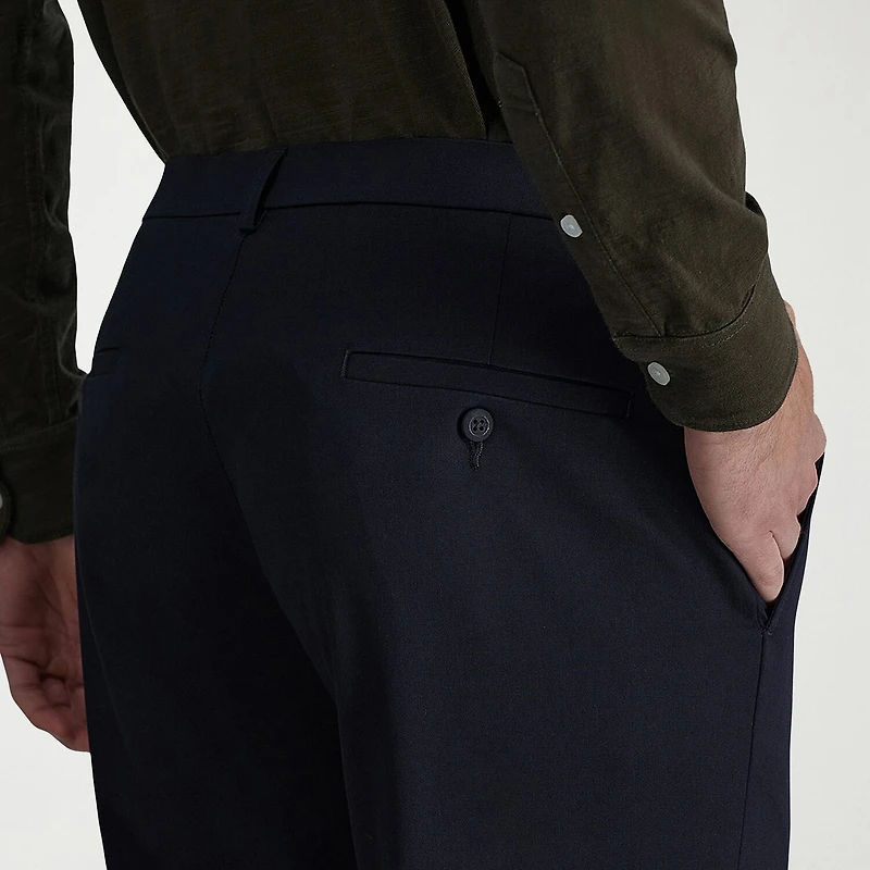 Haggar Wrinkle Free Performance Khaki Mens Straight Fit Flat Front Pant