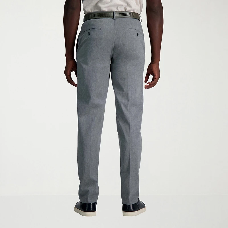 Haggar Wrinkle Free Performance Khaki Mens Straight Fit Flat Front Pant