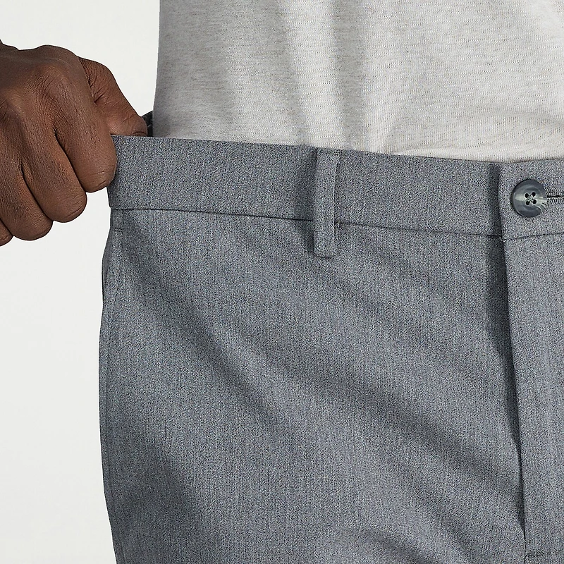 Haggar Wrinkle Free Performance Khaki Mens Straight Fit Flat Front Pant