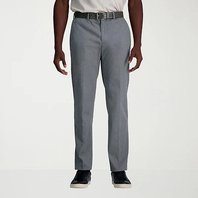 Haggar Wrinkle Free Performance Khaki Mens Straight Fit Flat Front Pant