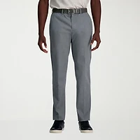 Haggar Wrinkle Free Performance Khaki Mens Straight Fit Flat Front Pant