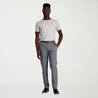Haggar Wrinkle Free Performance Khaki Mens Straight Fit Flat Front Pant