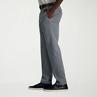 Haggar Wrinkle Free Performance Khaki Mens Straight Fit Flat Front Pant