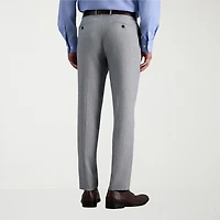 Haggar Premium Comfort Melange Broken Twill Mens Slim Fit Dress Flat Front Pant