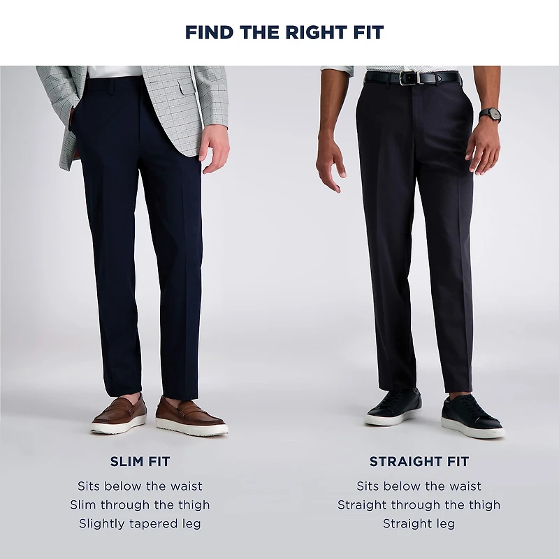 Haggar JMH Premium Stretch Mens Slim Fit Dress Flat Front Pant