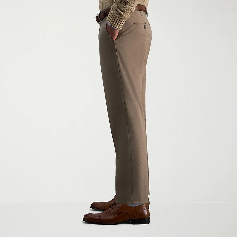 Haggar JMH Flannel Mens Straight Fit Dress Flat Front Pant